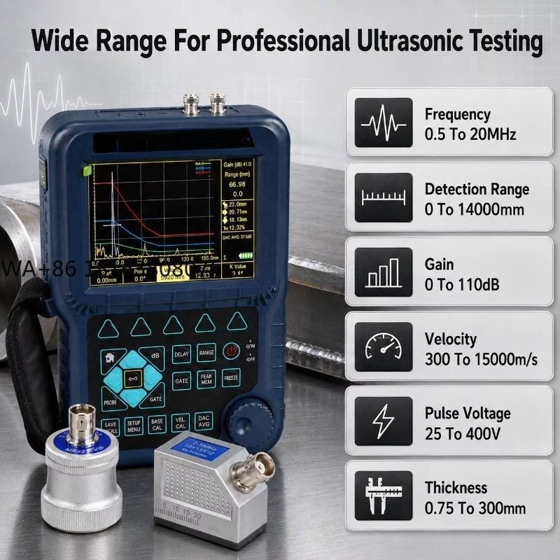 Test Instruments - Rilevatore di Difetti Ultrasonico Compatto, Strumento