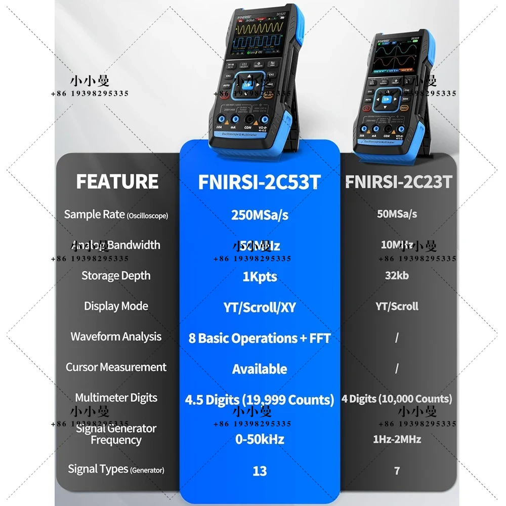 FNIRSI 2C53T Oscilloscopio Por - Fnirsi Digital Oscilloscope Handheld recensione e prezzo