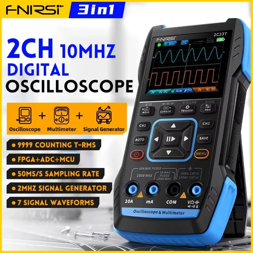 FNIRSI 2C23T Oscilloscopio Dig - Fnirsi Digital Oscilloscope Handheld recensione e prezzo